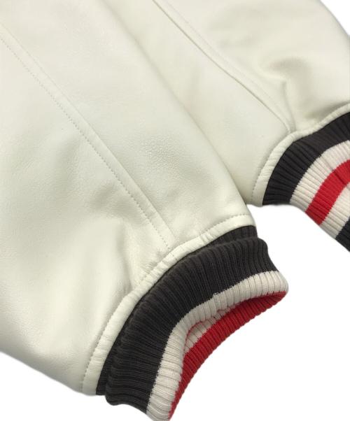 X-LARGE（エクストララージ）X-LARGE (エクストララージ) OG LOGO VARSITY JACKET ブラウン×ベージュ サイズ:Ｌの古着・服飾アイテム