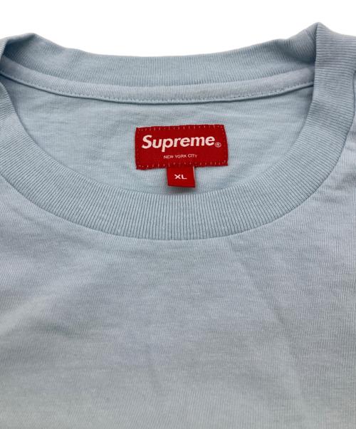 SUPREME（シュプリーム）SUPREME (シュプリーム) Washed Script S/S Top ブルー サイズ:XLの古着・服飾アイテム
