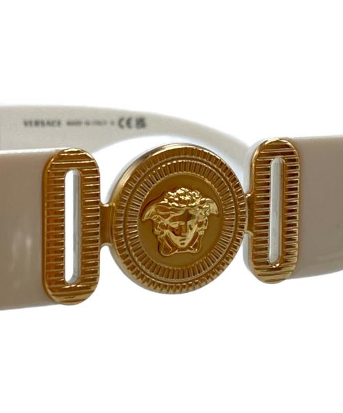 VERSACE（ヴェルサーチェ）VERSACE (ヴェルサーチェ) Medusa Biggie Sunglasses ホワイト サイズ:53-18-140の古着・服飾アイテム