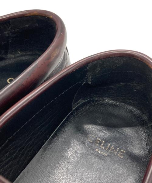 CELINE（セリーヌ）CELINE (セリーヌ) トリオンフ チェーン マーガレット ローファー/Celine Margaret Loafer with Triomphe Chain ブラウン サイズ:38の古着・服飾アイテム