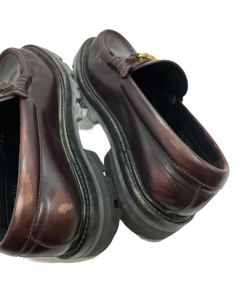 CELINE（セリーヌ）CELINE (セリーヌ) トリオンフ チェーン マーガレット ローファー/Celine Margaret Loafer with Triomphe Chain ブラウン サイズ:38の古着・服飾アイテム