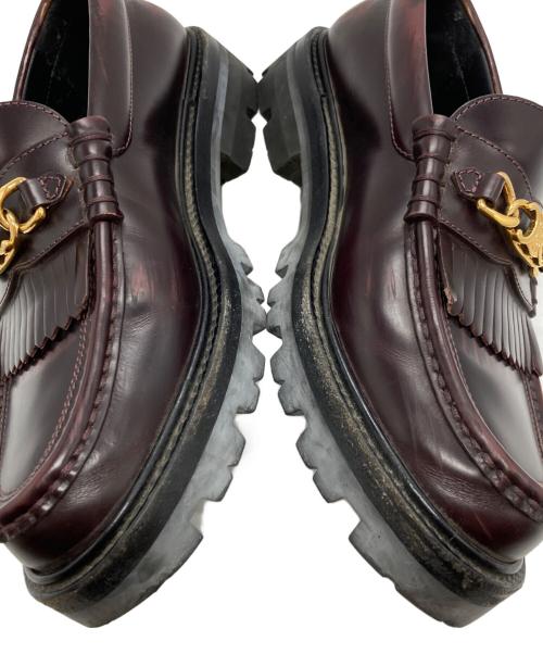 CELINE（セリーヌ）CELINE (セリーヌ) トリオンフ チェーン マーガレット ローファー/Celine Margaret Loafer with Triomphe Chain ブラウン サイズ:38の古着・服飾アイテム