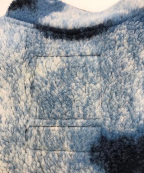 THE NORTH FACE（ザ ノース フェイス）THE NORTH FACE (ザ ノース フェイス) Supreme (シュプリーム) Bleached Denim Print Fleece Jacket ネイビー×ブルー サイズ:Mの古着・服飾アイテム