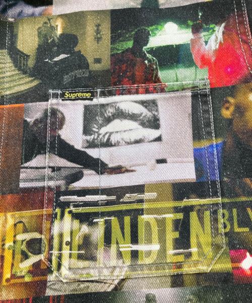 SUPREME（シュプリーム）SUPREME (シュプリーム) Nas DMX Collage Denim Chore Coat レッド×グリーン サイズ:Ｍの古着・服飾アイテム