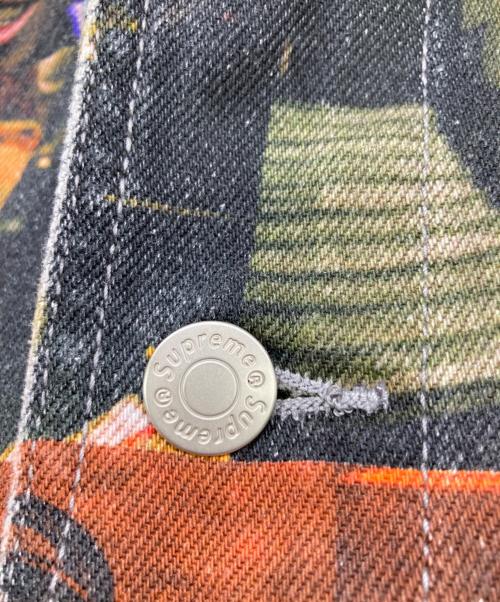 SUPREME（シュプリーム）SUPREME (シュプリーム) Nas DMX Collage Denim Chore Coat レッド×グリーン サイズ:Ｍの古着・服飾アイテム