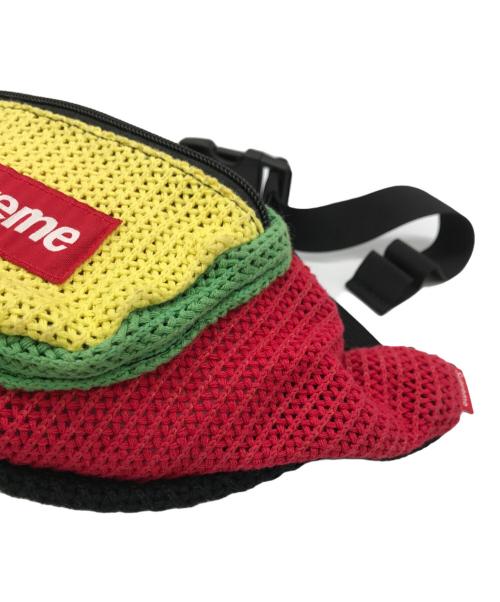SUPREME（シュプリーム）SUPREME (シュプリーム) STRING WAIST BAG レッド×イエローの古着・服飾アイテム