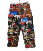 SUPREMEシュプリーム）の古着「Nas and DMX Collage Double Knee Denim Painter」｜レッド×ブラック
