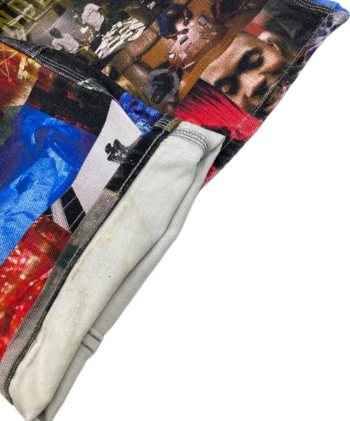 SUPREME（シュプリーム）Supreme (シュプリーム) Nas and DMX Collage Double Knee Denim Painter レッド×ブラック サイズ:30の古着・服飾アイテム