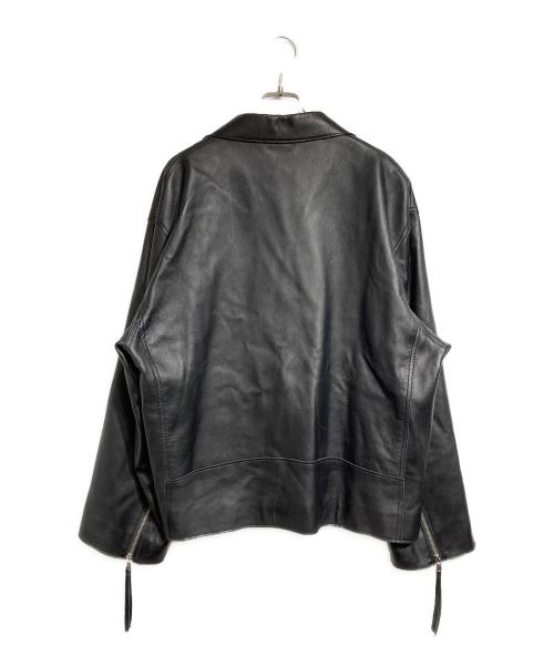 MAISON SPECIAL（メゾンスペシャル）MAISON SPECIAL (メゾンスペシャル) Lamb leather Prime-Over Double Rider Jacket/ラムレザー プライムオーバー ダブルライダース ジャケット ブラック サイズ:01の古着・服飾アイテム