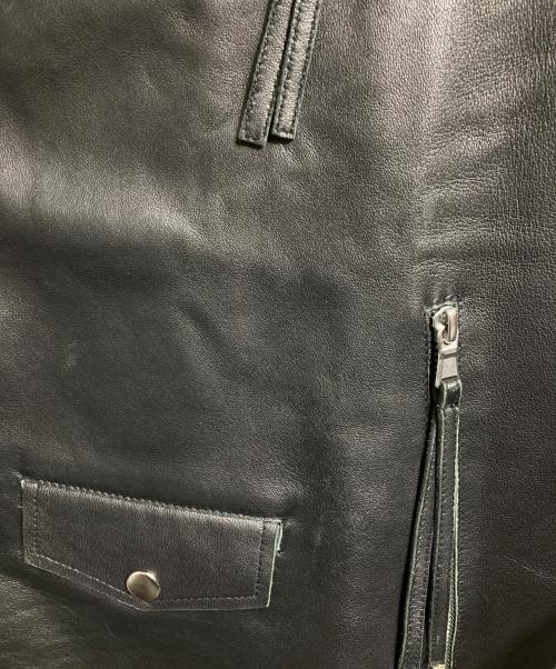 MAISON SPECIAL（メゾンスペシャル）MAISON SPECIAL (メゾンスペシャル) Lamb leather Prime-Over Double Rider Jacket/ラムレザー プライムオーバー ダブルライダース ジャケット ブラック サイズ:01の古着・服飾アイテム