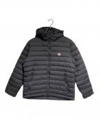 DANTONダントン）の古着「MIDDLE DOWN HOODED JACKET/ミドルダウンフーデッドジャケット」｜ブラック