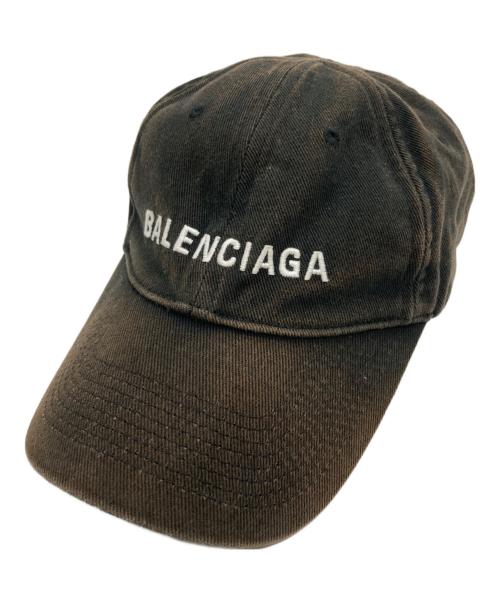 BALENCIAGA（バレンシアガ）BALENCIAGA (バレンシアガ) フェード加工キャップ/baseball cap ブラック サイズ:Lの古着・服飾アイテム