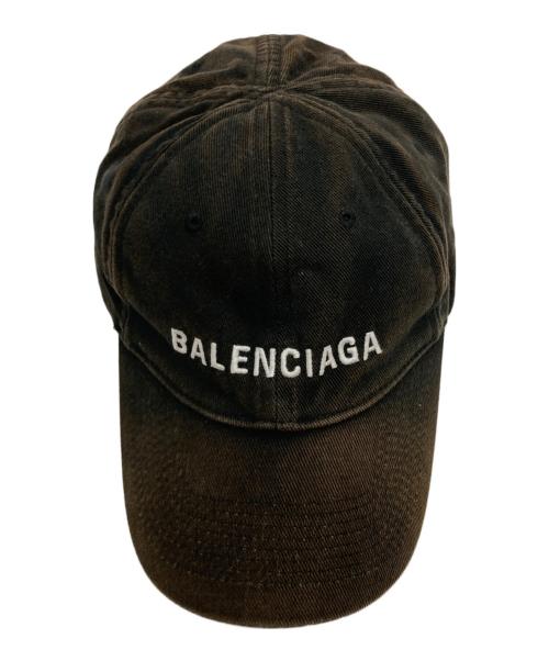 BALENCIAGA（バレンシアガ）BALENCIAGA (バレンシアガ) フェード加工キャップ/baseball cap ブラック サイズ:Lの古着・服飾アイテム