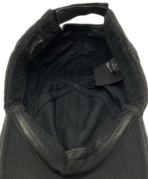 BALENCIAGA（バレンシアガ）BALENCIAGA (バレンシアガ) フェード加工キャップ/baseball cap ブラック サイズ:Lの古着・服飾アイテム