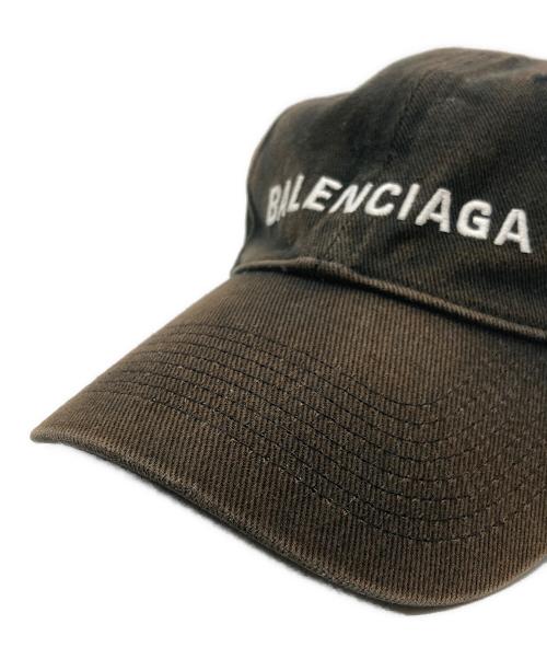 BALENCIAGA（バレンシアガ）BALENCIAGA (バレンシアガ) フェード加工キャップ/baseball cap ブラック サイズ:Lの古着・服飾アイテム