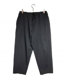 Yohji Yamamoto pour homme（ヨウジヤマモト プールオム）の古着「ウールギャバ紐パンツ/wool gabardine pants」｜ブラック