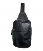 Yohji Yamamoto pour hommeヨウジヤマモト プールオム）の古着「カウレザーウエストバッグ」｜ブラック