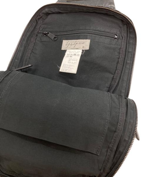 Yohji Yamamoto pour homme（ヨウジヤマモト プールオム）Yohji Yamamoto pour homme (ヨウジヤマモト プールオム) カウレザーウエストバッグ ブラックの古着・服飾アイテム