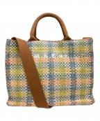 MARNIマルニ）の古着「East-West SMALL TOTE/イーストウエストスモールトート」｜ベージュ