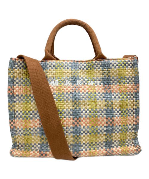 MARNI（マルニ）MARNI (マルニ) East-West SMALL TOTE/イーストウエストスモールトート ベージュ サイズ:UNIの古着・服飾アイテム