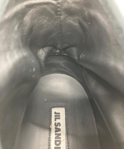 JIL SANDER（ジルサンダー）JIL SANDER (ジルサンダー) Canvas High Top Sneaker/キャンバスハイトップスニーカー ブラック サイズ:42の古着・服飾アイテム