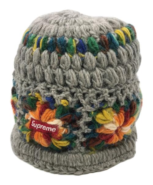SUPREME（シュプリーム）SUPREME (シュプリーム) Crochet Beanie グレーの古着・服飾アイテム