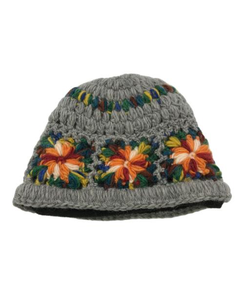 SUPREME（シュプリーム）SUPREME (シュプリーム) Crochet Beanie グレーの古着・服飾アイテム