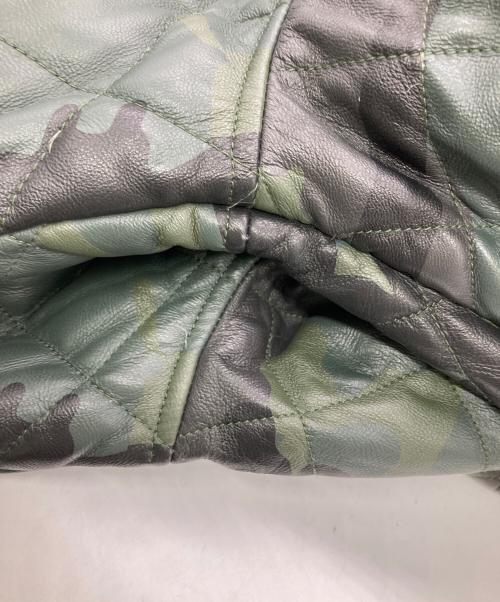 SUPREME（シュプリーム）Supreme (シュプリーム) Quilted Leather Hooded Jacket グリーン サイズ:Sの古着・服飾アイテム