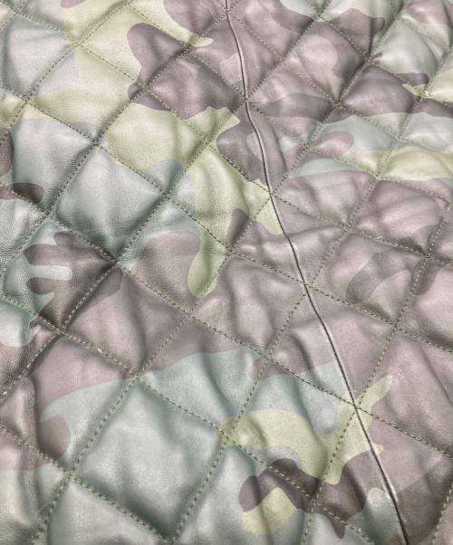 SUPREME（シュプリーム）Supreme (シュプリーム) Quilted Leather Hooded Jacket グリーン サイズ:Sの古着・服飾アイテム