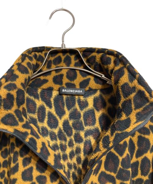 BALENCIAGA（バレンシアガ）BALENCIAGA (バレンシアガ) レオパードフリーストラックジャケット/Leopard-Print Fleece Track Jacket ブラウン サイズ:XSの古着・服飾アイテム