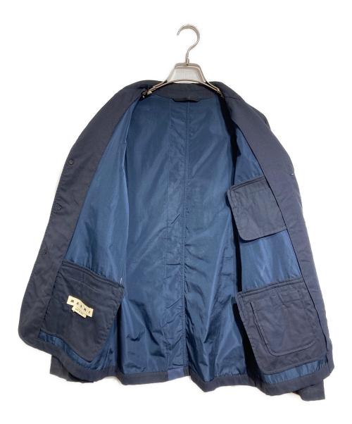 MARNI（マルニ）MARNI (マルニ) ウールトロピカルテーラードジャケット/Wool Tropical Tailored Jacket ネイビー サイズ:44の古着・服飾アイテム