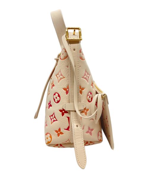 LOUIS VUITTON（ルイ ヴィトン）LOUIS VUITTON (ルイ ヴィトン) Carryall Zip NM PM/キャリーオールジップ ベージュ×ピンクの古着・服飾アイテム