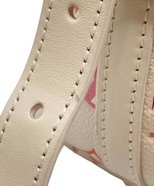 LOUIS VUITTON（ルイ ヴィトン）LOUIS VUITTON (ルイ ヴィトン) Carryall Zip NM PM/キャリーオールジップ ベージュ×ピンクの古着・服飾アイテム