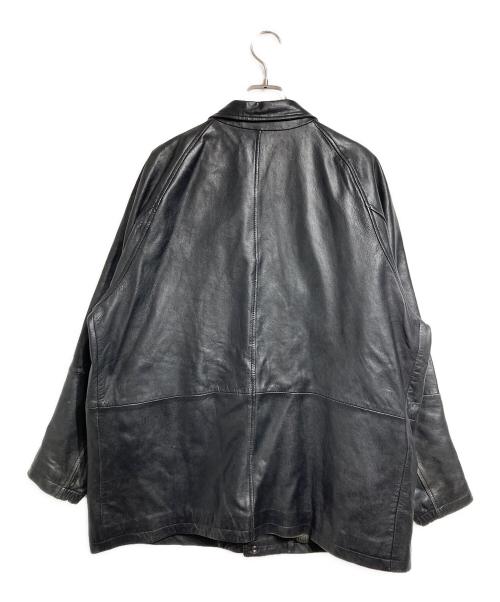 Voo（ボー）Voo (ボー) シープレザーコーチジャケット/Sheep leather coach jacket ブラック サイズ:3の古着・服飾アイテム