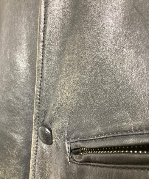 Voo（ボー）Voo (ボー) シープレザーコーチジャケット/Sheep leather coach jacket ブラック サイズ:3の古着・服飾アイテム