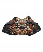 ALEXANDER McQUEENアレキサンダーマックイーン）の古着「ステンドグラス柄クラッチバッグ」｜ブラック