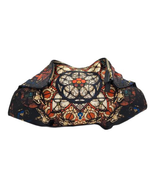 ALEXANDER McQUEEN（アレキサンダーマックイーン）ALEXANDER McQUEEN (アレキサンダーマックイーン) ステンドグラス柄クラッチバッグ ブラックの古着・服飾アイテム