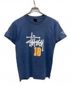 stussyステューシー）の古着「90s ナンバリングプリントTシャツ」｜ブルー