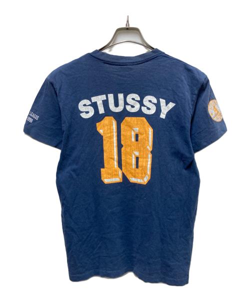stussy（ステューシー）stussy (ステューシー) 90s ナンバリングプリントTシャツ ブルー サイズ:SIZE Sの古着・服飾アイテム