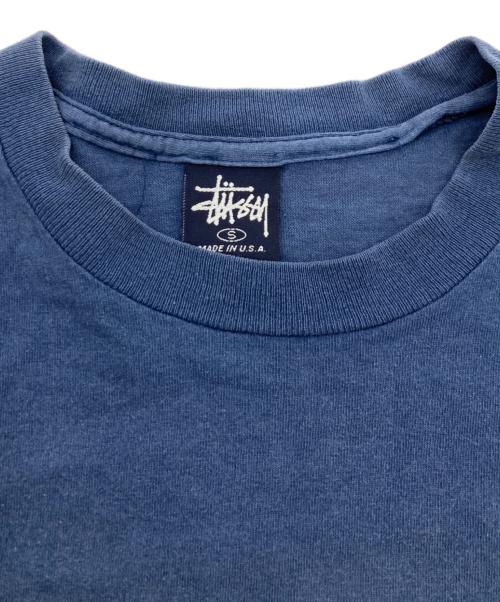 stussy（ステューシー）stussy (ステューシー) 90s ナンバリングプリントTシャツ ブルー サイズ:SIZE Sの古着・服飾アイテム