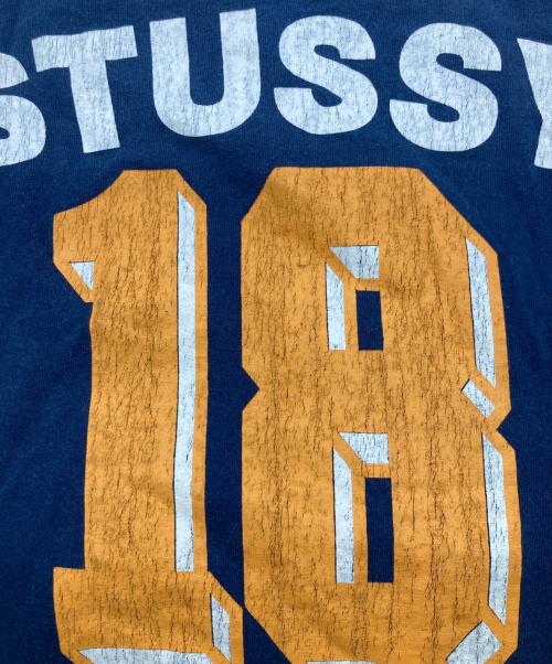 stussy（ステューシー）stussy (ステューシー) 90s ナンバリングプリントTシャツ ブルー サイズ:SIZE Sの古着・服飾アイテム