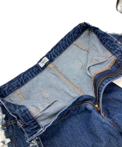 TASKS（タスク）TASKS (タスク) ダメージデザインデニムパンツ/Damaged design denim pants インディゴ サイズ:FREEの古着・服飾アイテム