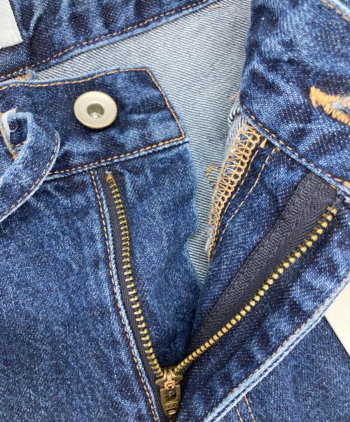 TASKS（タスク）TASKS (タスク) ダメージデザインデニムパンツ/Damaged design denim pants インディゴ サイズ:FREEの古着・服飾アイテム