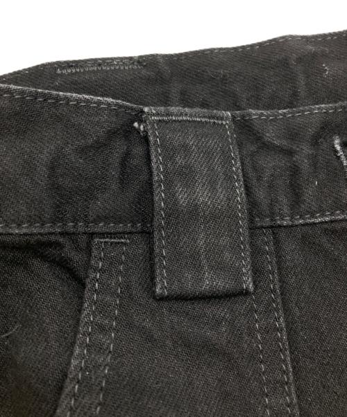 TASKS（タスク）TASKS (タスク) ダメージデザインデニムパンツ/Damaged design denim pants ブラック サイズ:FREEの古着・服飾アイテム