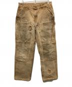 CarHarttカーハート）の古着「ダブルニーペインターダックパンツ」｜ブラウン