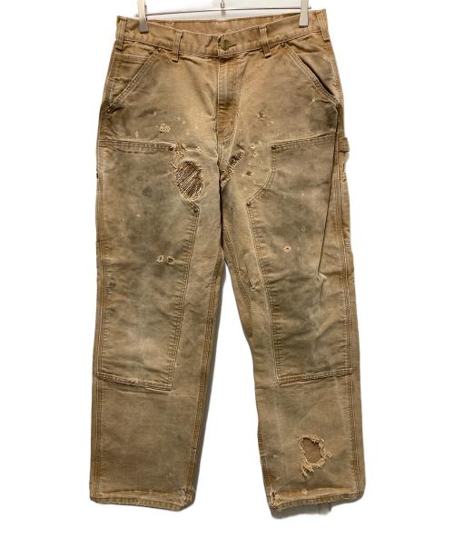 CarHartt（カーハート）CarHartt (カーハート) ダブルニーペインターダックパンツ ブラウン サイズ:３３の古着・服飾アイテム