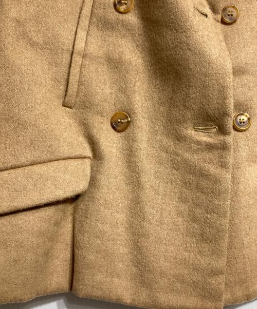 MIU MIU（ミュウミュウ）MIU MIU (ミュウミュウ) ショート丈Pコート/Short pea coat  ブラウン サイズ:36の古着・服飾アイテム