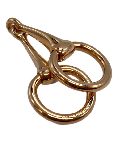 HERMES（エルメス）HERMES (エルメス) スカーフリング・ツイリー ミニ・モール/Scarf Ring Twilly 《Mini-Moul》 プラッケ・オール・ローズの古着・服飾アイテム