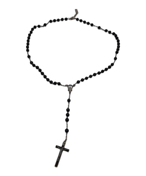 DOLCE & GABBANA（ドルチェ＆ガッバーナ）DOLCE & GABBANA (ドルチェ＆ガッバーナ) ロザリオネックレス ブラックの古着・服飾アイテム