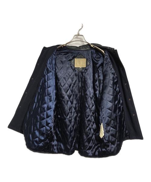 HAI SPORTING GEAR（ハイスポーツギア）HAI SPORTING GEAR (ハイスポーツギア) レザー切替スタジャン/Leather switch stadium jacket ネイビー×ブラック サイズ:Mの古着・服飾アイテム